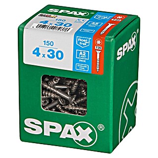 Spax T-Star plus Vijak z vgrezno glavo nerjaveči (Ø x Do: 4 x 30 mm, Nerjavno jeklo, 150 kos, Delni navoj)