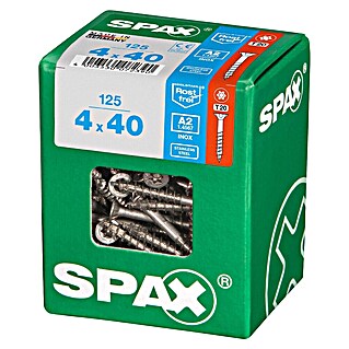 Spax T-Star plus Vijak z vgrezno glavo nerjaveči (Ø x Do: 4 x 40 mm, Nerjavno jeklo, 125 kos, Delni navoj)