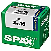 Spax Univerzalni vijak  (2,5 x 16 mm, Celotni navoj, 400 kos) | 1046 - Mehrzweckschrauben verpackt | AADB - Schrauben verpackt | AAD - Kleineisenwaren | AA - Eisenwaren | A - Eisenwaren | BAUHAUS