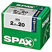 Spax Univerzalni vijak  (2,5 x 20 mm, Celotni navoj, 300 kos) | 1046 - Mehrzweckschrauben verpackt | AADB - Schrauben verpackt | AAD - Kleineisenwaren | AA - Eisenwaren | A - Eisenwaren | BAUHAUS