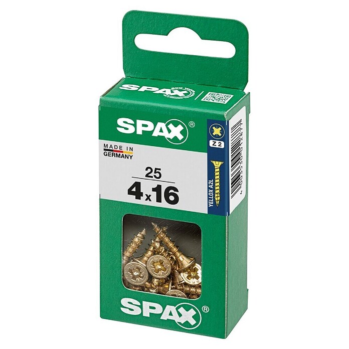 Spax Univerzalni vijak  (4 x 16 mm, Celotni navoj, 25 kos) | 1046 - Mehrzweckschrauben verpackt | AADB - Schrauben verpackt | AAD - Kleineisenwaren | AA - Eisenwaren | A - Eisenwaren | BAUHAUS