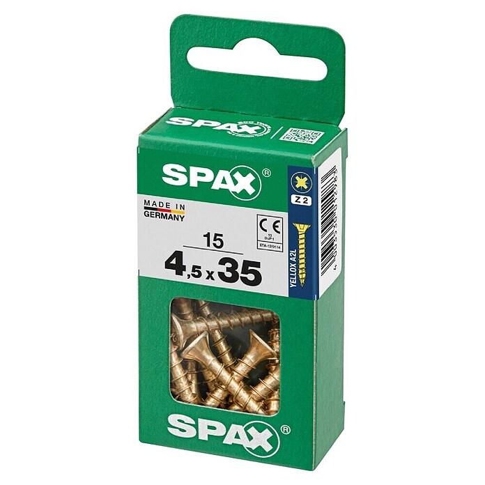Spax Univerzalni vijak  (4,5 x 35 mm, Celotni navoj, 15 kos) | 1046 - Mehrzweckschrauben verpackt | AADB - Schrauben verpackt | AAD - Kleineisenwaren | AA - Eisenwaren | A - Eisenwaren | BAUHAUS