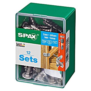 Spax Spojnik za ograjo T-Star plus (Ø x Do: 7 x 35 mm, Nerjavno jeklo, 12 kos, Ploščata okrogla glava)