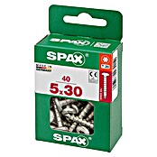 Spax Vijak z lečasto glavo  (5 x 30 mm, Pocinkano, 40 kos, TX za pogone Torx) | 1046 - Mehrzweckschrauben verpackt | AADB - Schrauben verpackt | AAD - Kleineisenwaren | AA - Eisenwaren | A - Eisenwaren | BAUHAUS