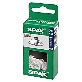 Spax Pokrivni čep za križne reže Z2 (PZ 2, Bela, 25 kos)
