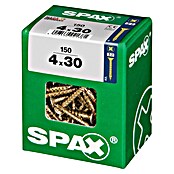 Spax Univerzalni vijak  (4 x 30 mm, Celotni navoj, 150 kos) | 1046 - Mehrzweckschrauben verpackt | AADB - Schrauben verpackt | AAD - Kleineisenwaren | AA - Eisenwaren | A - Eisenwaren | BAUHAUS