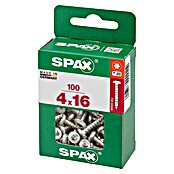 Spax Vijak z lečasto glavo  (4 x 16 mm, Pocinkano, 100 kos, TX za pogone Torx) | 1046 - Mehrzweckschrauben verpackt | AADB - Schrauben verpackt | AAD - Kleineisenwaren | AA - Eisenwaren | A - Eisenwaren | BAUHAUS