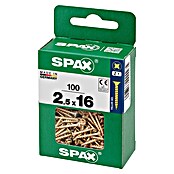 Spax Univerzalni vijak  (2,5 x 16 mm, Celotni navoj, 100 kos) | 1046 - Mehrzweckschrauben verpackt | AADB - Schrauben verpackt | AAD - Kleineisenwaren | AA - Eisenwaren | A - Eisenwaren | BAUHAUS