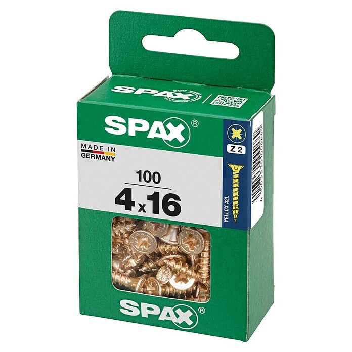 Spax Univerzalni vijak  (4 x 16 mm, Celotni navoj, 100 kos) | 1046 - Mehrzweckschrauben verpackt | AADB - Schrauben verpackt | AAD - Kleineisenwaren | AA - Eisenwaren | A - Eisenwaren | BAUHAUS