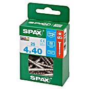 Spax T-Star plus Vijak z vgrezno glavo nerjaveči  (Ø x Do: 4 x 40 mm, Nerjavno jeklo, 25 kos, Delni navoj) | 1046 - Mehrzweckschrauben verpackt | AADB - Schrauben verpackt | AAD - Kleineisenwaren | AA - Eisenwaren | A - Eisenwaren | BAUHAUS
