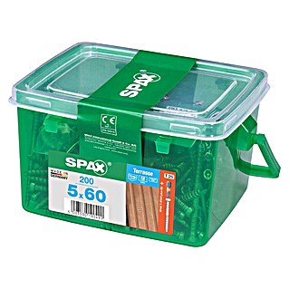 Spax Terasni vijak T-Star Plus (Ø x Do: 5 x 60 mm, Plemenito nerjaveče jeklo A2, Gladka, 200 kos)