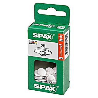 Spax Pokrivni čep (TX 20, Bela, 25 kos)