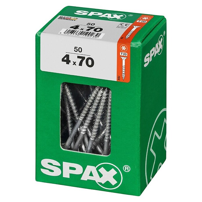 Spax T-Star plus Univerzalni vijak T-Star plus  (Ø x Do: 4 x 70 mm, Površina WIROX, T-Star plus, 50 kos) | 1046 - Mehrzweckschrauben verpackt | AADB - Schrauben verpackt | AAD - Kleineisenwaren | AA - Eisenwaren | A - Eisenwaren | BAUHAUS