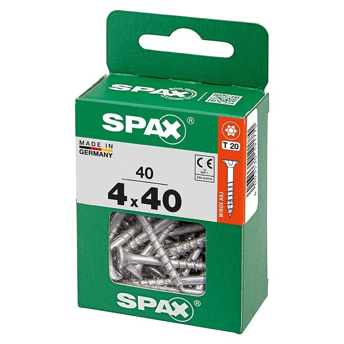 Spax T-Star plus Univerzalni vijak T-Star plus  (Ø x Do: 4 x 40 mm, Površina WIROX, T-Star plus, 40 kos) | 1046 - Mehrzweckschrauben verpackt | AADB - Schrauben verpackt | AAD - Kleineisenwaren | AA - Eisenwaren | A - Eisenwaren | BAUHAUS