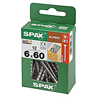 Spax HI FORCE Vijak s krožnikasto glavo HI.FORCE (Ø x Do: 6 x 60 mm, Površina WIROX, T-Star plus, 12 kos)