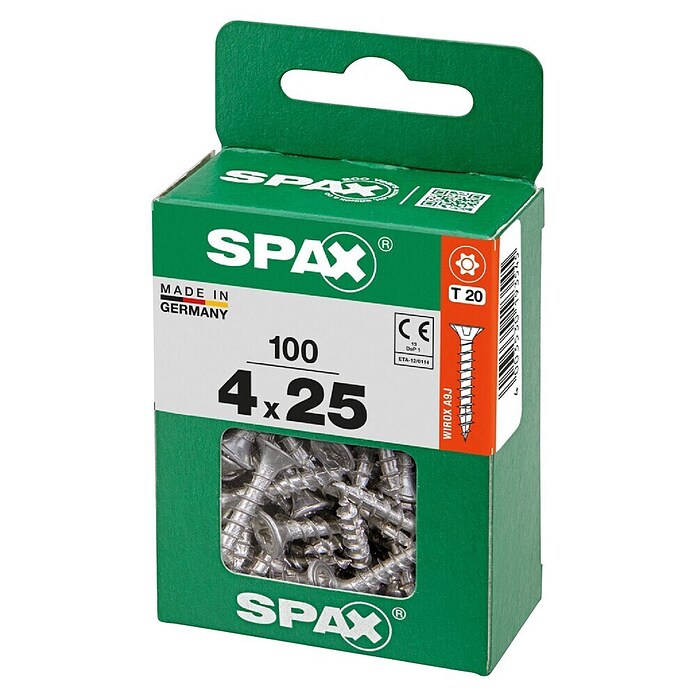 Spax T-Star plus Univerzalni vijak T-Star plus  (Ø x Do: 4 x 25 mm, Površina WIROX, T-Star plus, 100 kos) | 1046 - Mehrzweckschrauben verpackt | AADB - Schrauben verpackt | AAD - Kleineisenwaren | AA - Eisenwaren | A - Eisenwaren | BAUHAUS