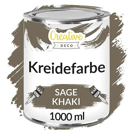 Creative Deco  Speziallack Kreidefarbe für Möbel Khaki