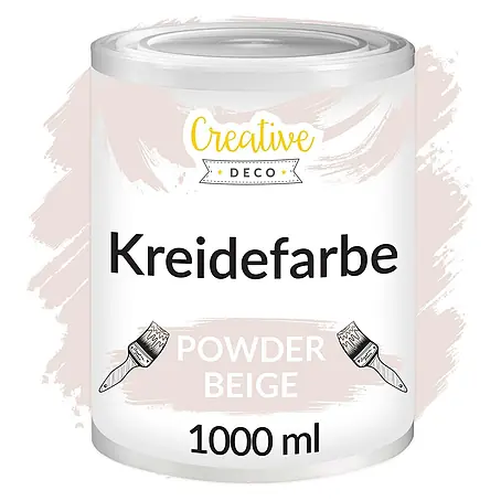 Creative Deco  Speziallack Kreidefarbe für Möbel Puderbeige