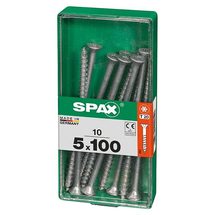 Spax T-Star plus Univerzalni vijak T-Star plus  (Ø x Do: 5 x 100 mm, Površina WIROX, T-Star plus, 10 kos) | 1046 - Mehrzweckschrauben verpackt | AADB - Schrauben verpackt | AAD - Kleineisenwaren | AA - Eisenwaren | A - Eisenwaren | BAUHAUS