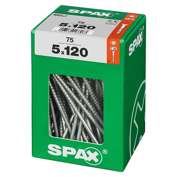 Spax T-Star plus Univerzalni vijak T-Star plus  (Ø x Do: 5 x 120 mm, Površina WIROX, T-Star plus, 75 kos) | 1046 - Mehrzweckschrauben verpackt | AADB - Schrauben verpackt | AAD - Kleineisenwaren | AA - Eisenwaren | A - Eisenwaren | BAUHAUS