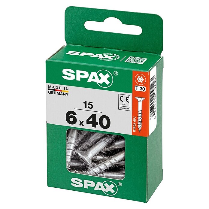 Spax T-Star plus Univerzalni vijak T-Star plus  (Ø x Do: 6 x 40 mm, Površina WIROX, T-Star plus, 15 kos) | 1046 - Mehrzweckschrauben verpackt | AADB - Schrauben verpackt | AAD - Kleineisenwaren | AA - Eisenwaren | A - Eisenwaren | BAUHAUS