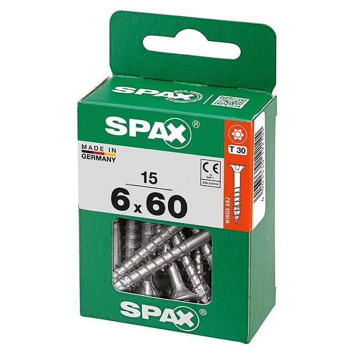 Spax T-Star plus Univerzalni vijak T-Star plus  (Ø x Do: 6 x 60 mm, Površina WIROX, T-Star plus, 15 kos) | 1046 - Mehrzweckschrauben verpackt | AADB - Schrauben verpackt | AAD - Kleineisenwaren | AA - Eisenwaren | A - Eisenwaren | BAUHAUS