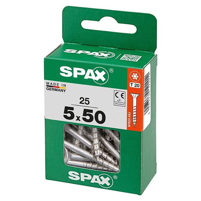 Spax T-Star plus Univerzalni vijak T-Star plus  (Ø x Do: 5 x 50 mm, Površina WIROX, T-Star plus, 25 kos) | 1046 - Mehrzweckschrauben verpackt | AADB - Schrauben verpackt | AAD - Kleineisenwaren | AA - Eisenwaren | A - Eisenwaren | BAUHAUS