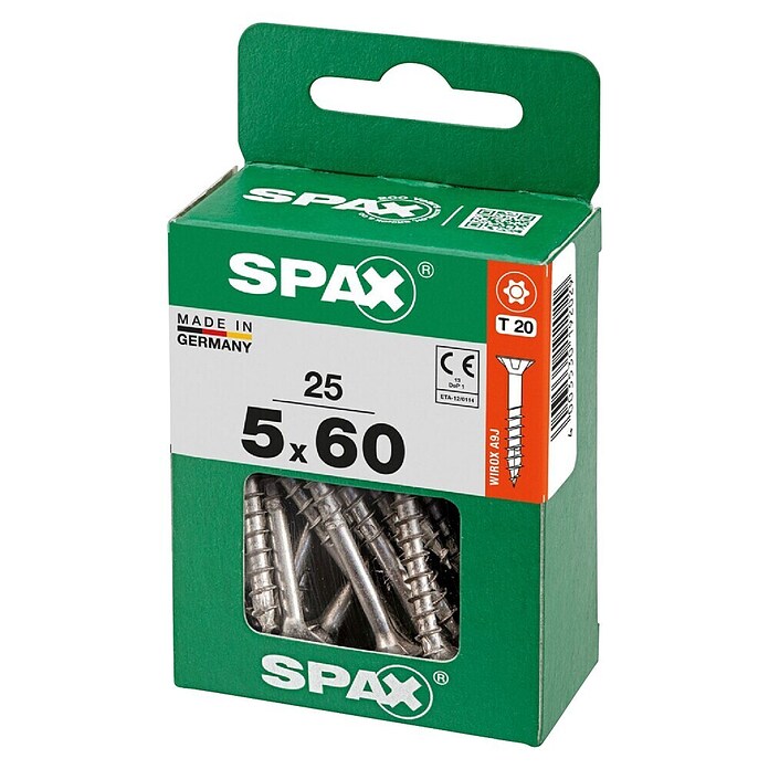 Spax T-Star plus Univerzalni vijak T-Star plus  (Ø x Do: 5 x 60 mm, Površina WIROX, T-Star plus, 25 kos) | 1046 - Mehrzweckschrauben verpackt | AADB - Schrauben verpackt | AAD - Kleineisenwaren | AA - Eisenwaren | A - Eisenwaren | BAUHAUS