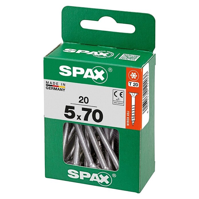 Spax T-Star plus Univerzalni vijak T-Star plus  (Ø x Do: 5 x 70 mm, Površina WIROX, T-Star plus, 20 kos) | 1046 - Mehrzweckschrauben verpackt | AADB - Schrauben verpackt | AAD - Kleineisenwaren | AA - Eisenwaren | A - Eisenwaren | BAUHAUS