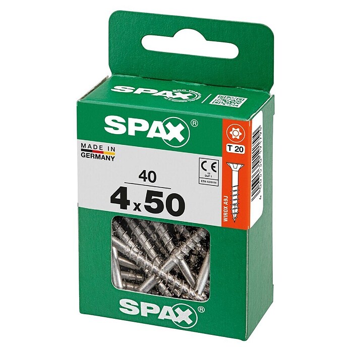 Spax T-Star plus Univerzalni vijak T-Star plus  (Ø x Do: 4 x 50 mm, Površina WIROX, T-Star plus, 40 kos) | 1046 - Mehrzweckschrauben verpackt | AADB - Schrauben verpackt | AAD - Kleineisenwaren | AA - Eisenwaren | A - Eisenwaren | BAUHAUS