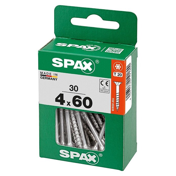 Spax T-Star plus Univerzalni vijak T-Star plus  (Ø x Do: 4 x 60 mm, Površina WIROX, T-Star plus, 30 kos) | 1046 - Mehrzweckschrauben verpackt | AADB - Schrauben verpackt | AAD - Kleineisenwaren | AA - Eisenwaren | A - Eisenwaren | BAUHAUS