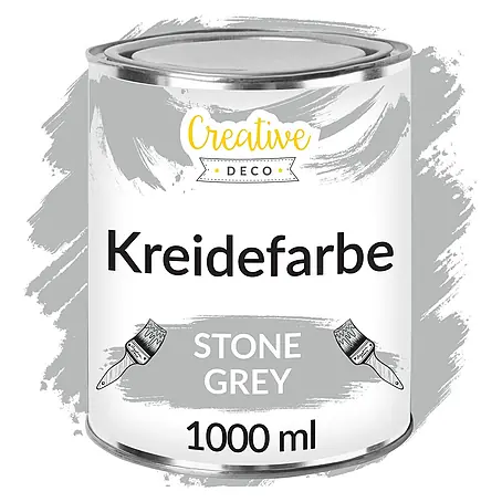 Creative Deco  Speziallack Kreidefarbe für Möbel Grau