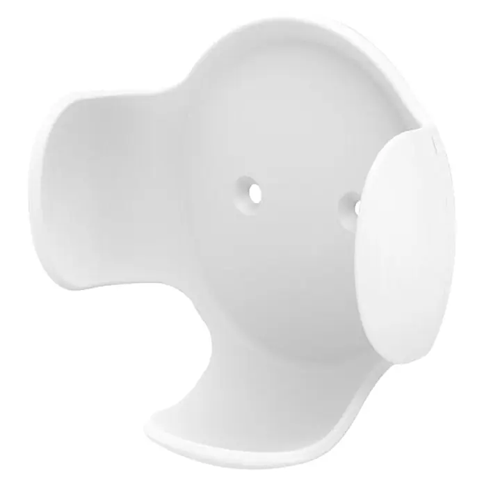 Hama Wandhalter 00220888 für Google Home/Nest mini - Weiß - Weiße, konturierte Halterung für Geräte, mit zwei zentralen Schraublöchern zur Wandmontage.