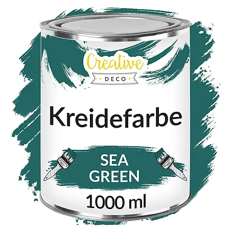 Creative Deco  Speziallack Kreidefarbe für Möbel Meergrün