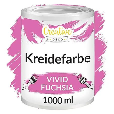 Creative Deco  Speziallack Kreidefarbe für Möbel Fuchsia