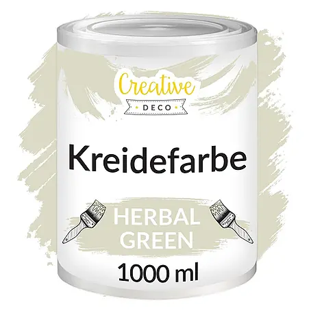 Creative Deco  Speziallack Kreidefarbe für Möbel Kräutergrün