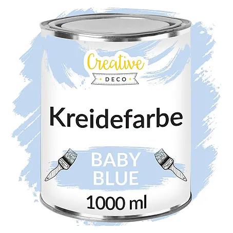 Creative Deco  Speziallack Kreidefarbe für Möbel Hellblau