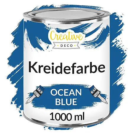 Creative Deco  Speziallack Kreidefarbe für Möbel Ozeanblau