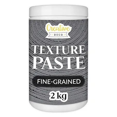 Creative Deco  Speziallack Strukturpaste Feinkörnig 2 kg Dunkelgrau