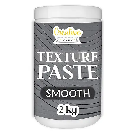 Creative Deco  Speziallack Strukturpaste Glatt 2 kg Dunkelgrau
