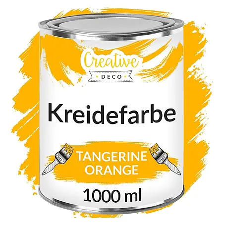 Creative Deco  Speziallack Kreidefarbe für Möbel Orange