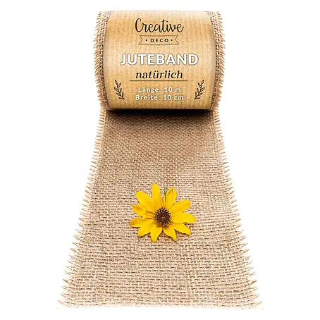 Creative Deco  Bastelband Juteband 10cm x 10m