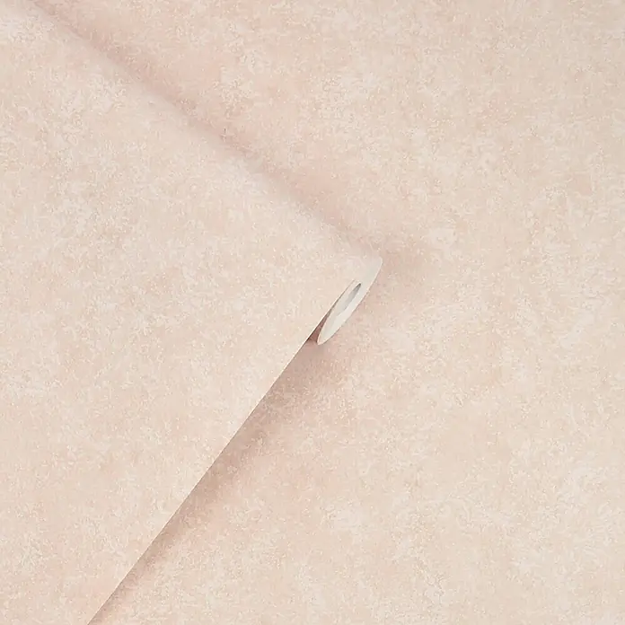 Laura Ashley Vliestapete Vliestapete Brindley - Rosa, Uni, 10 x 0,52 m - Rolle hellbeiger Tapete mit gemustertem, strukturiertem Design.