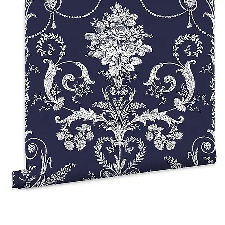 Laura Ashley  Vliestapete Vliestapete Josette Damast