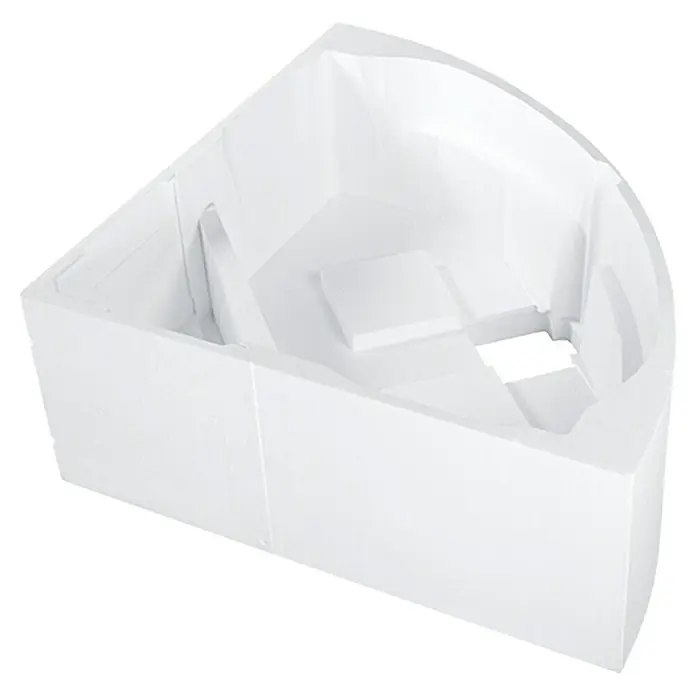 Camargue Nimes Badewannenträger - Geeignet für: Badewanne Nimes 150 x 150 cm, Rund - Weißer Eck-Wannenbausatz für moderne Badezimmer. Passt ideal in jede Ecke und bietet Komfort.