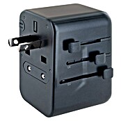 Schwaiger Reiseadapter All-in-One Weltreiseadapter (Schwarz) | BAUHAUS