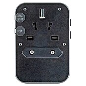 Schwaiger Reiseadapter All-in-One Weltreiseadapter (Schwarz) | BAUHAUS