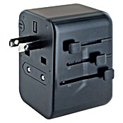 Schwaiger Reiseadapter All-in-One Weltreiseadapter (Schwarz) | BAUHAUS