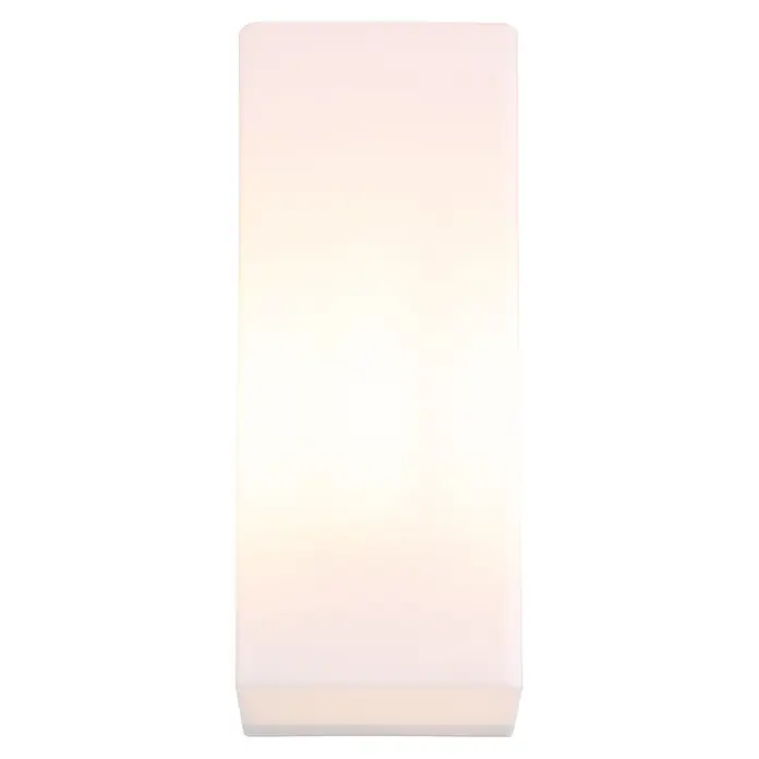Globo LED-Außenwandleuchte Phelps - 15 W, IP44, B x H: 250 x 100 mm, Weiß, Matt - Weißes, rechteckiges Lichtpaneel mit sanft abgerundeten Kanten.