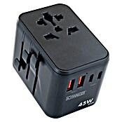 Schwaiger Reiseadapter All-in-One Weltreiseadapter (Schwarz) | BAUHAUS